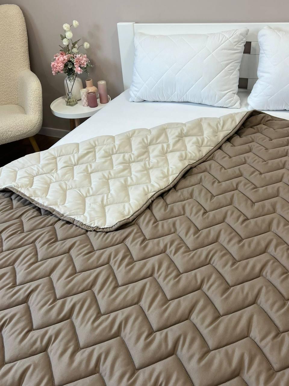 Одеяло стеганное антиаллергенное микрофибра двуспальное 180x210 см Коричневый (Д-al-lito25-002-02) - фото 4 Одеяло стеганное антиаллергенное микрофибра двуспальное 180x210 см Коричневый (Д-al-lito25-002-02) - фото 4