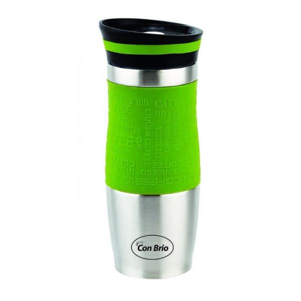 Кружка-термос Con Brio из нержавеющей стали 0,38 л Зеленый (255b8dbe) - фото 1 Кружка-термос Con Brio из нержавеющей стали 0,38 л Зеленый (255b8dbe) - фото 1