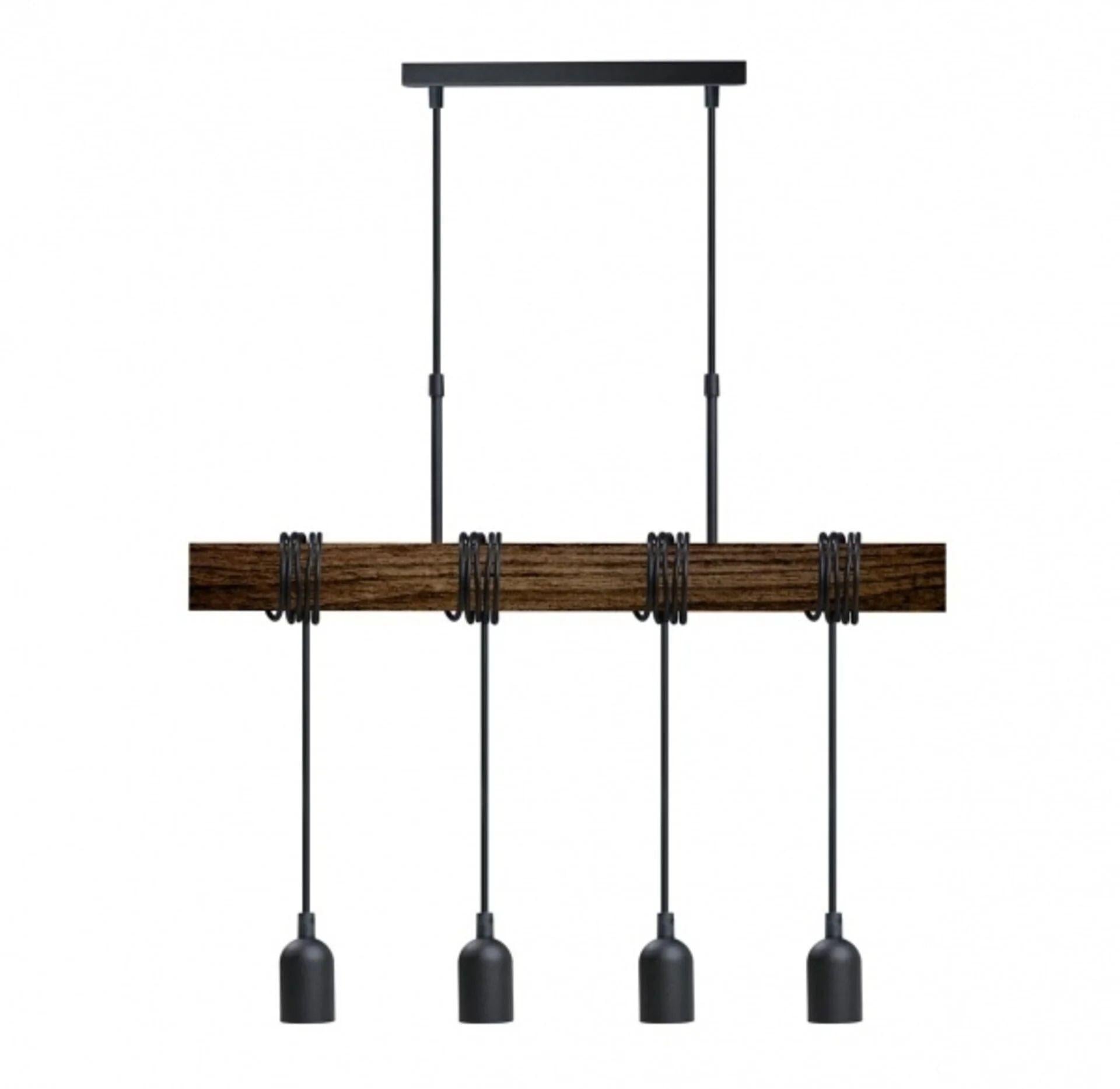 Подвесной светильник ETRON Kinetic 1-EDR-7622 E27 4x40W Черный (44468)