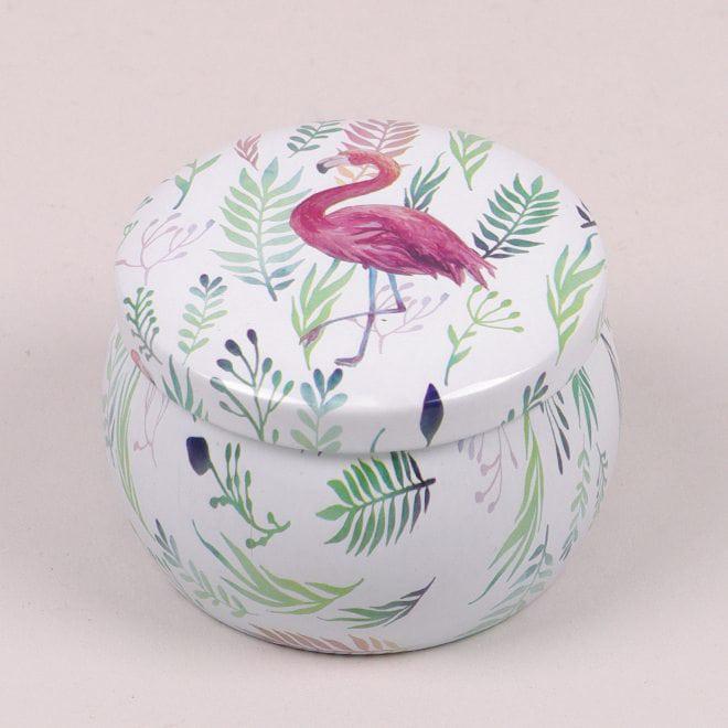Коробочка металлическая Flora Фламинго для хранения мелочей (25257)
