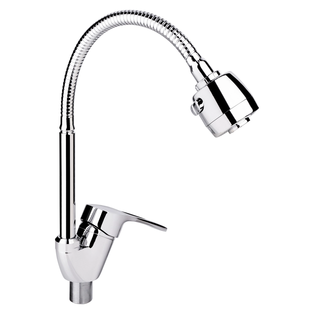 Змішувач для кухні з гнучким виливом Lidz Agata 008F4 Chrome (41230)