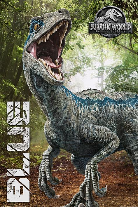 Постер плакат Мир Юрского Периода/Jurassic World Fallen Kingdom Blue 61x91,5 см