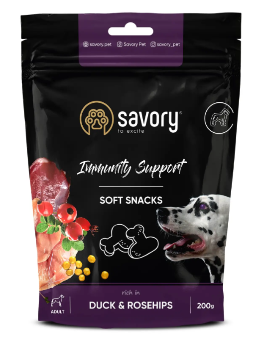 Мягкое лакомство для собак Savory для укрепления иммунитета 200 г