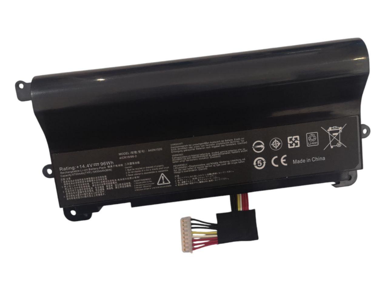 Аккумулятор для Asus Rog GFX72/G752VS/G752VY series/0B110-00380000/A42N1520 6700 mAh 97Wh (22568833)