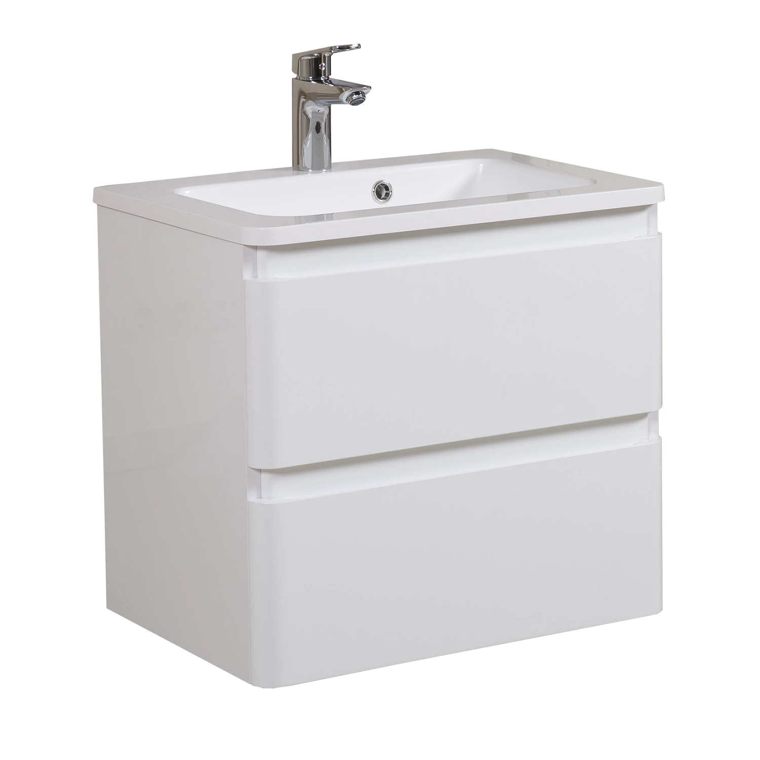 Тумба у ванну Aqua Rodos Акцент 70x47 підвісна c умивальником Альфа Білий (АР000040141)