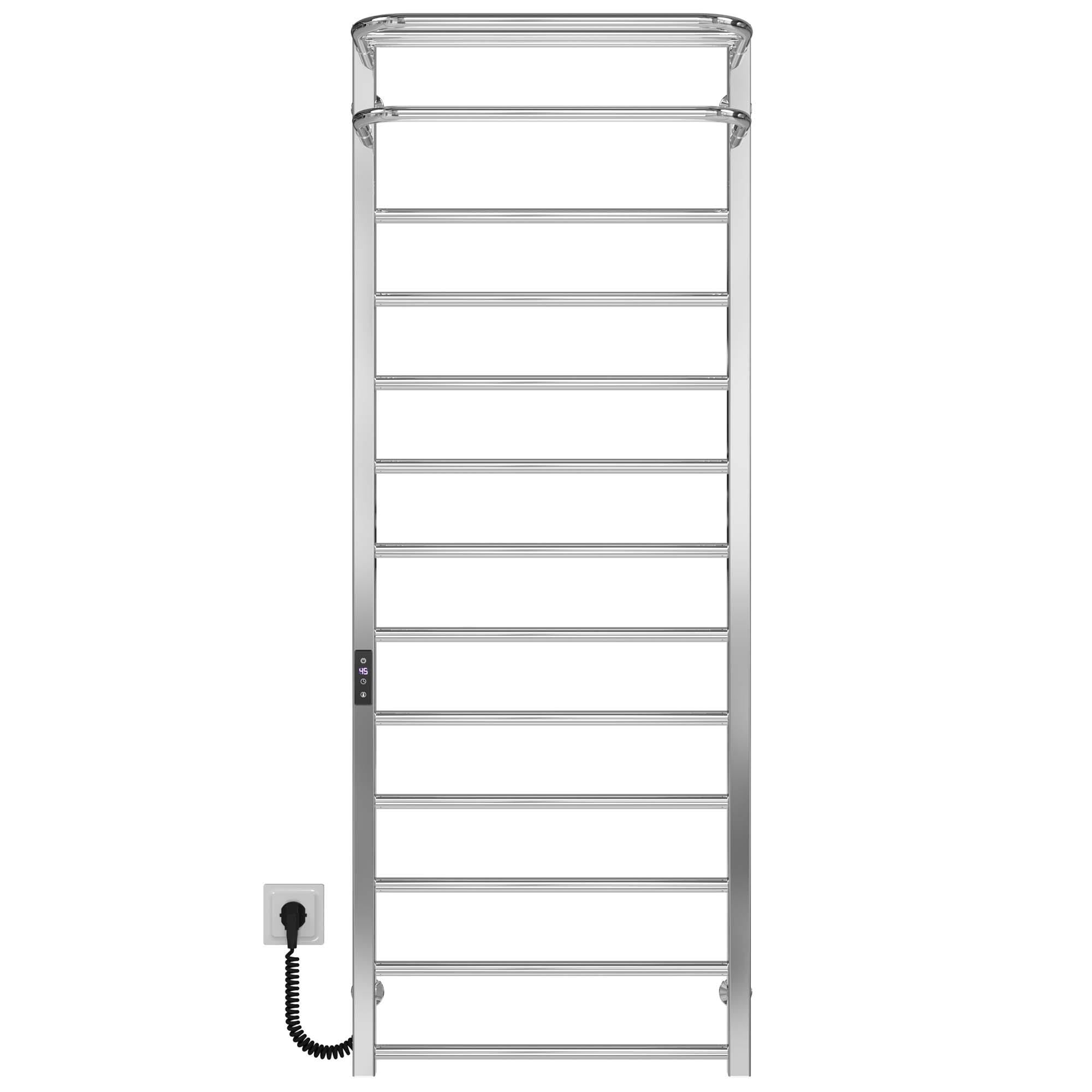 Полотенцесушитель электрический Deffi Lux Hotel П13 JD04 левое подключение нержавеющая сталь 500х1400 мм Хром (A.LH.140.50.13.ECL2)