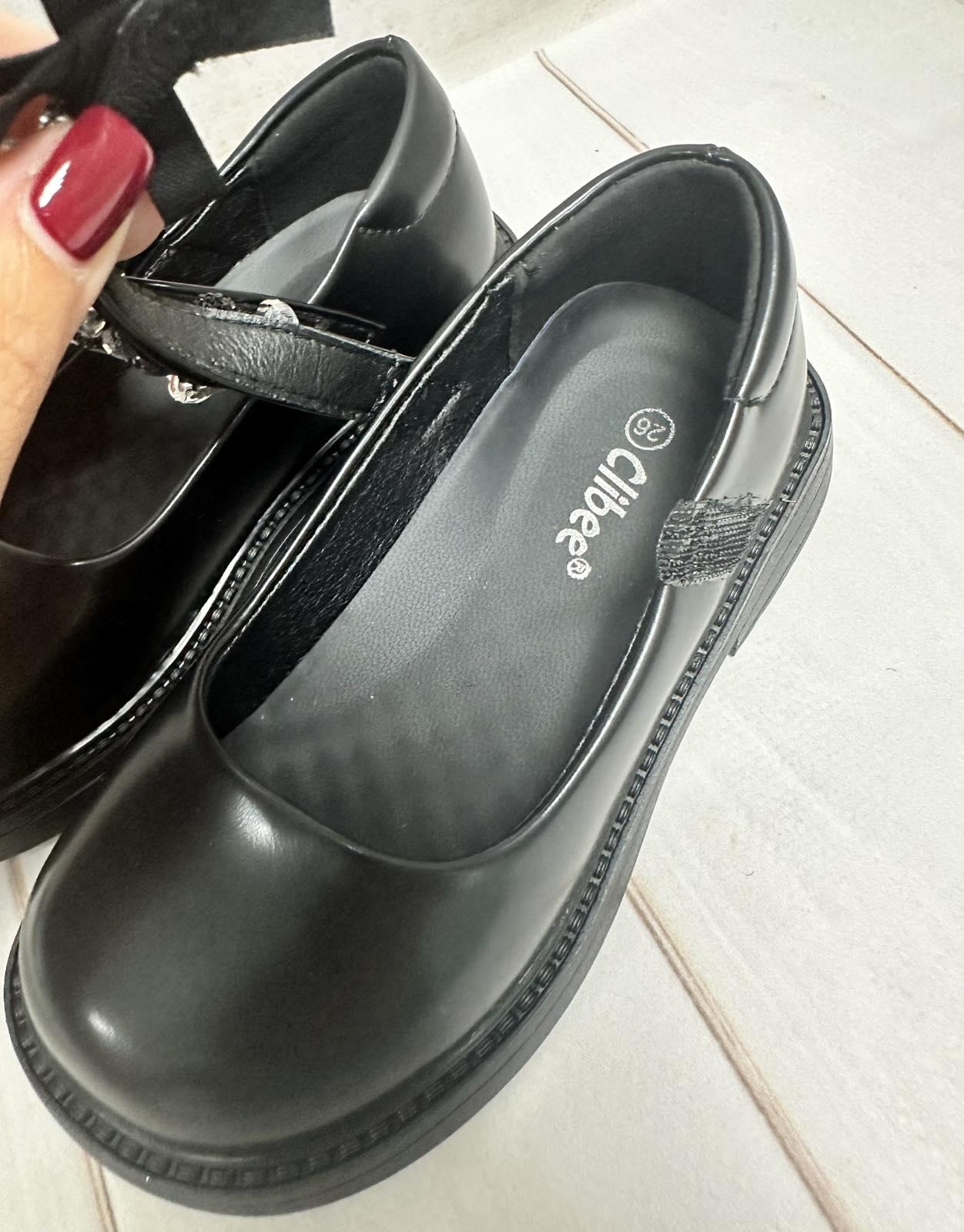 Туфлі для дівчинки Clibee р. 27 17 см Чорний - фото 3 Туфлі для дівчинки Clibee р. 27 17 см Чорний - фото 3