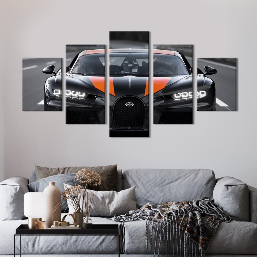 Картина на холсте Авто премиум-класса Бугатти Широн 112x54 см (1303-52)