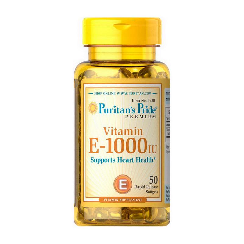 Витамин E Puritan's Pride Vitamin E-1000 IU 50 Softgels (00000004291)