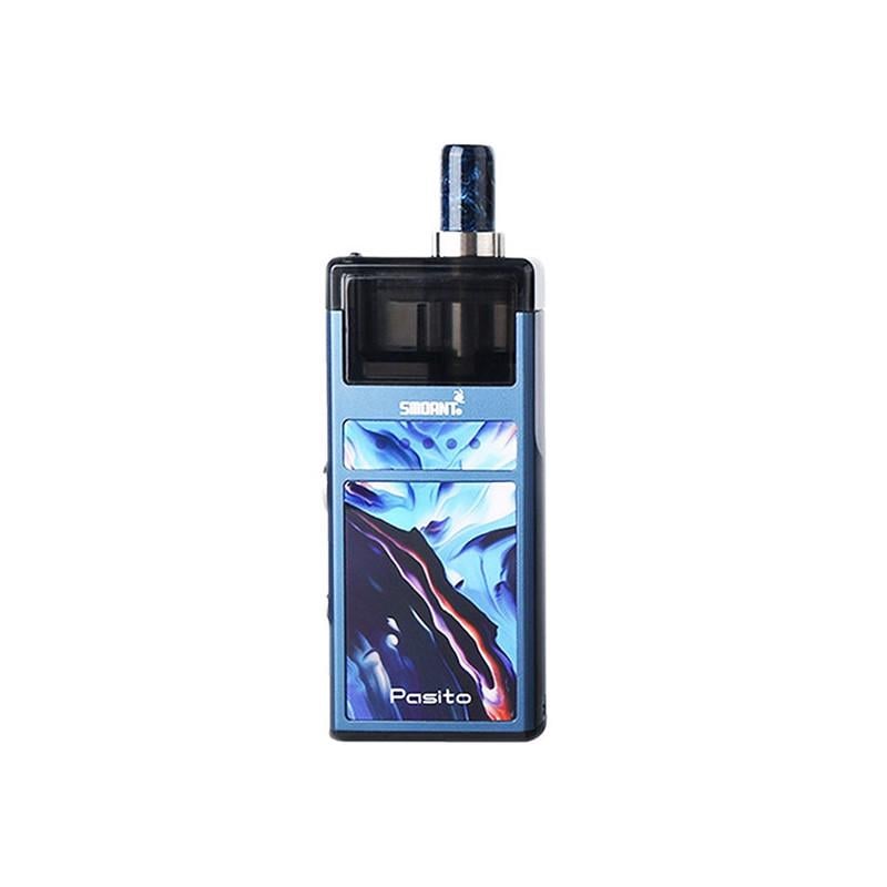 Под-система солевая электронная сигарета Smoant Pasito Rebuildable Pod Kit 1100 mAh 3 мл Bronze Blue (sn1335)