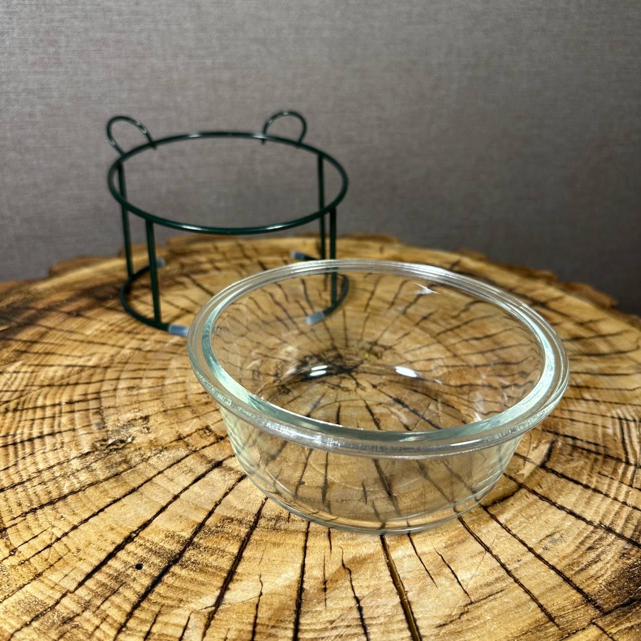 Миска на металлической подставке стеклянная для животных (14236356) - фото 5 Миска на металлической подставке стеклянная для животных (14236356) - фото 5