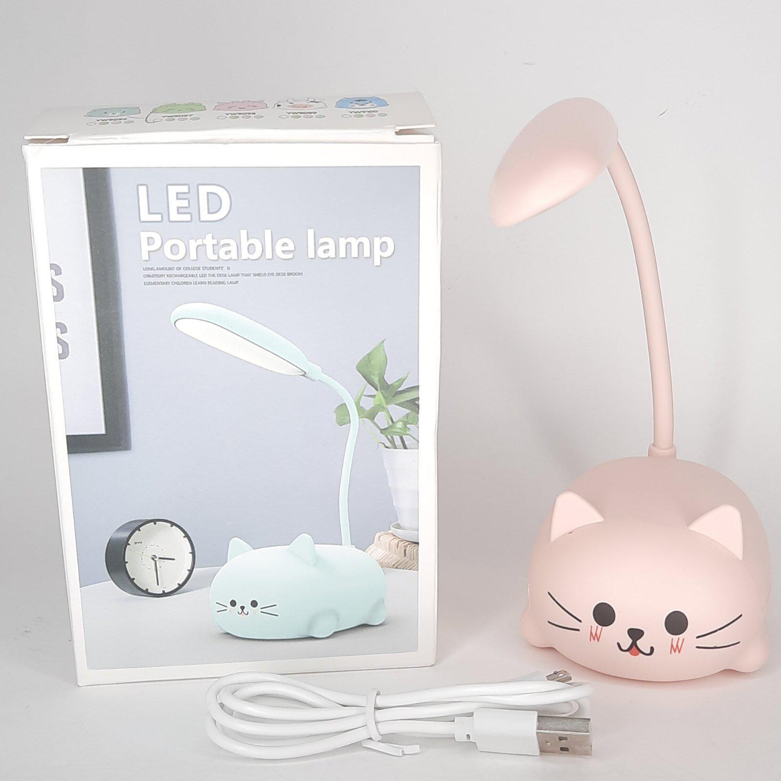 Лампа в виде котика HI-23 Розовый (HI-23)