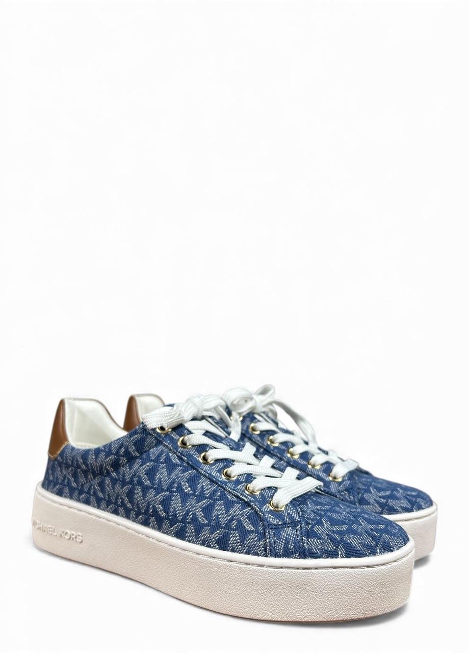 Кеди жіночі Michael Kors MK Sig Denim JQD SM р. 36 US 5,5M 23 см Синій (49F2POFS1Y)