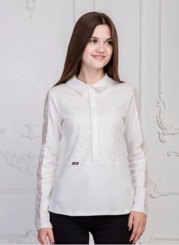Блуза для девочки Эсма 158 см Молочный