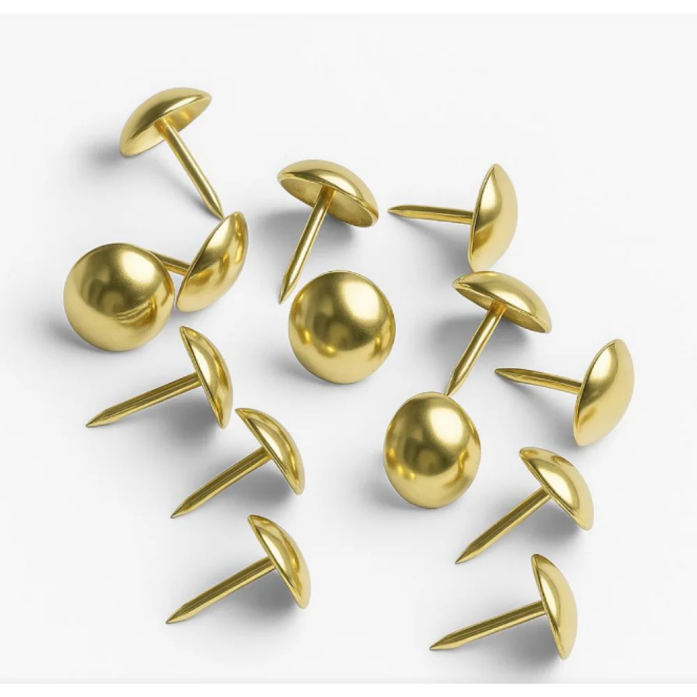 Цвяхи меблеві декоративні Sigma d 11 мм 100 шт. Золотий (GV0711) Цвяхи меблеві декоративні Sigma d 11 мм 100 шт. Золотий (GV0711)