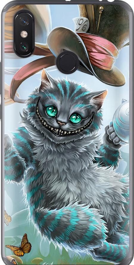 Чехол на Xiaomi Mi Max 3 Чеширский кот 2 (3993u-1534-42517)