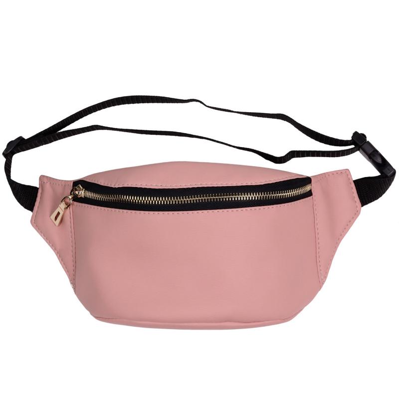 Сумка на пояс бананка Tirso MSG 31x12x5 см Пудровый