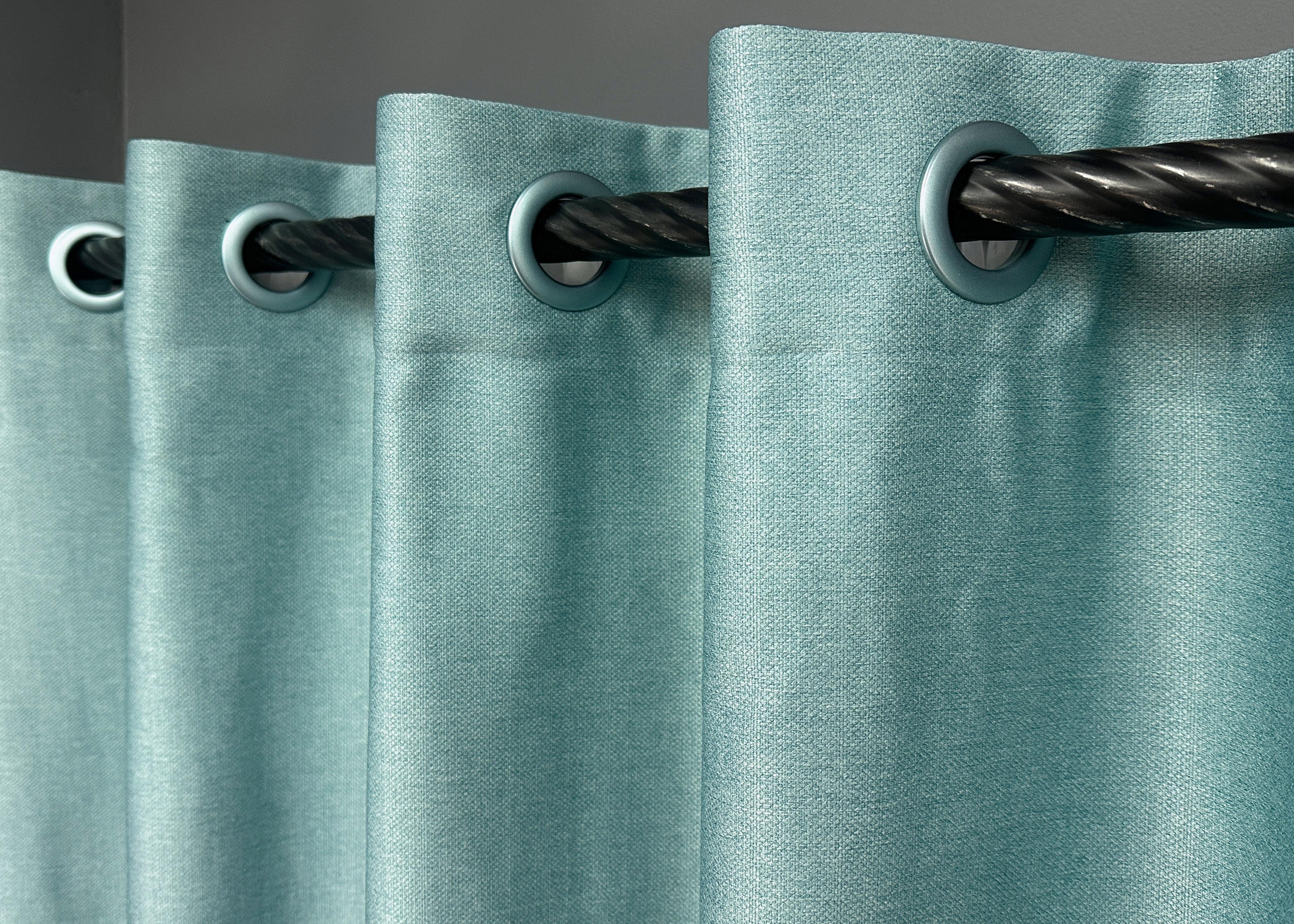 Комплект штор на люверсах VR-Textil Шенил однотонный № 1697ш 150х250 см 2 шт. Светло-бирюзовый (37-0236) - фото 6 Комплект штор на люверсах VR-Textil Шенил однотонный № 1697ш 150х250 см 2 шт. Светло-бирюзовый (37-0236) - фото 6
