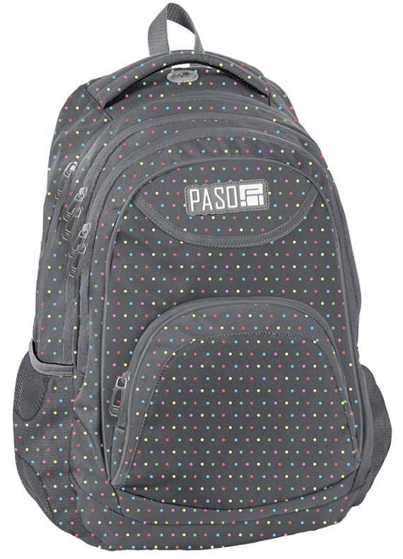 Рюкзак городской Paso PPMQ19-270816 19 л Серый