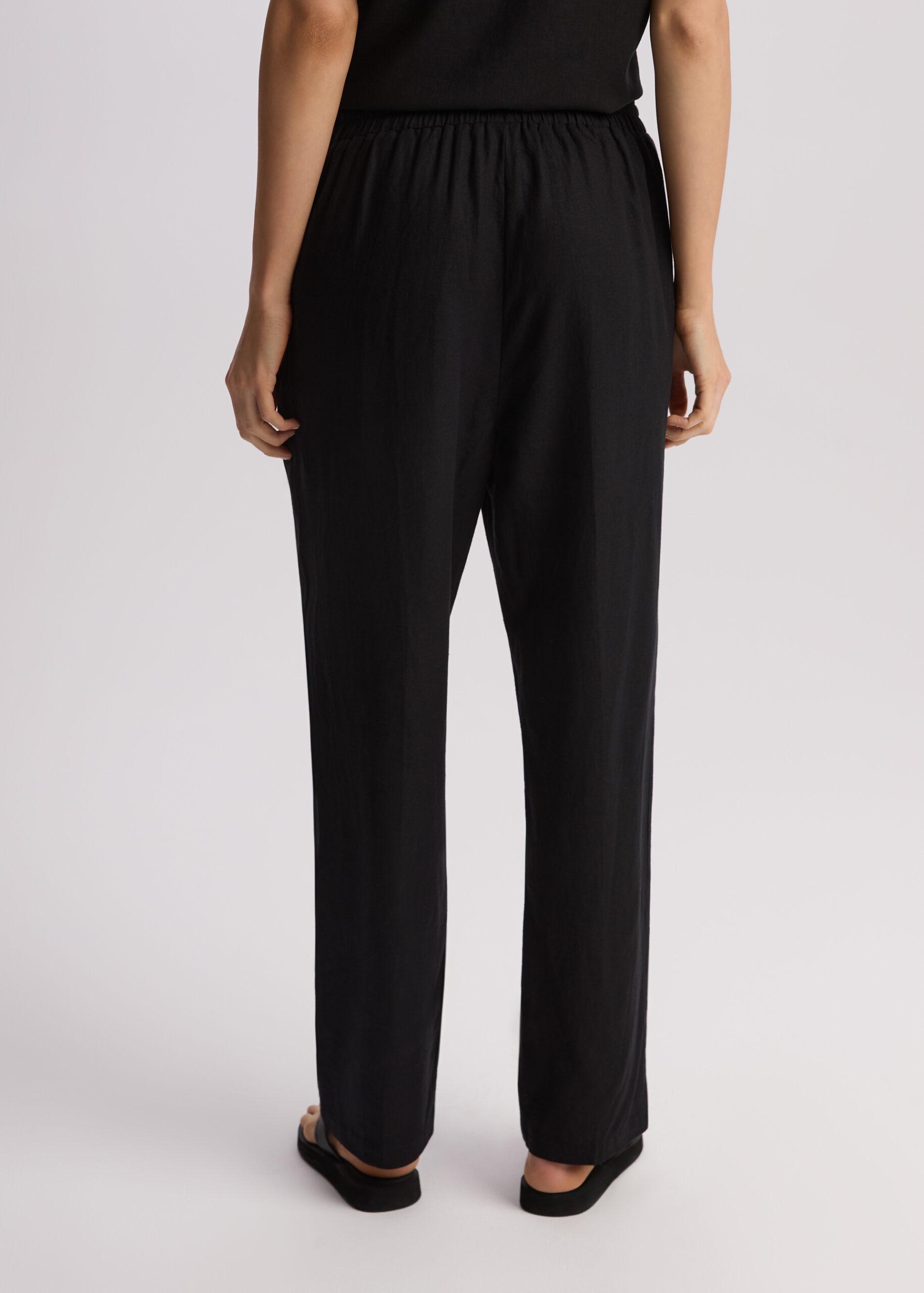 Брюки вільні жіночі Diverse LENEA р. 42 Чорний (5905384144447) - фото 4