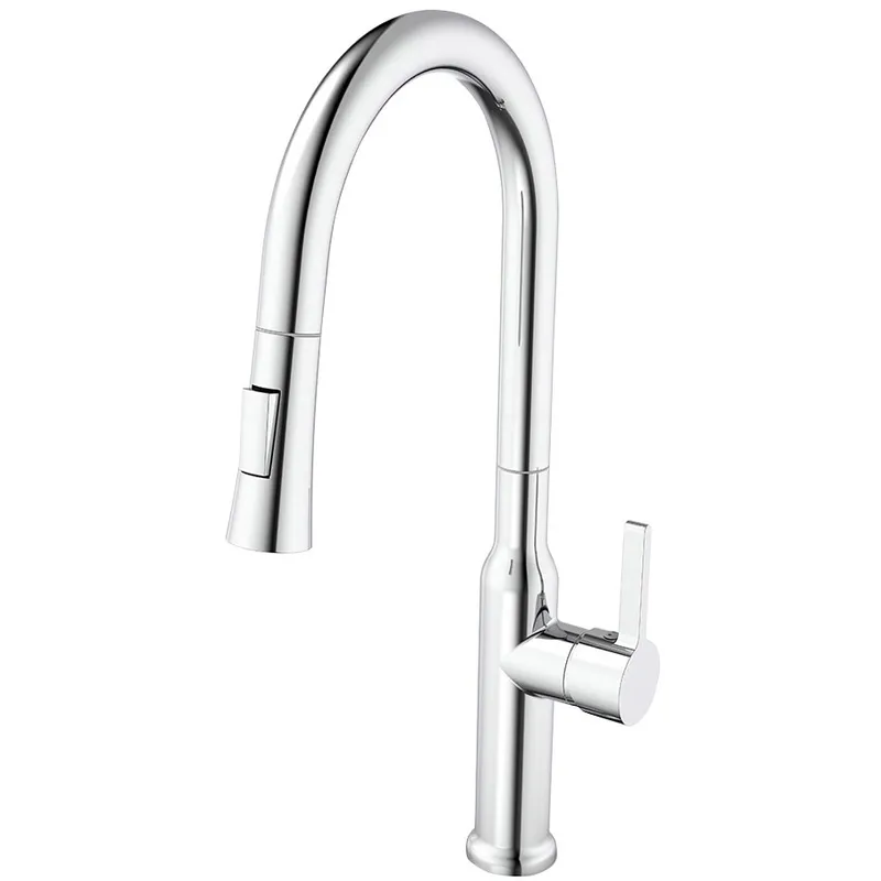 Смеситель для кухни MIXXUS Premium Pull 014 с выдвижным изливом(MI6958)