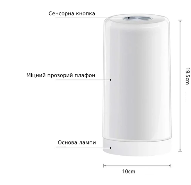 Настольная лампа с пультом на аккумуляторе (2450314542) - фото 8 Настольная лампа с пультом на аккумуляторе (2450314542) - фото 8