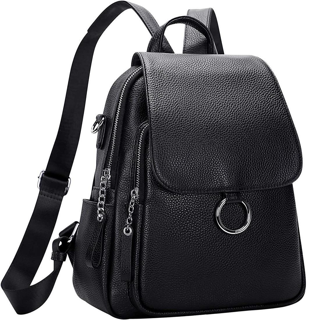 Городской рюкзак женский Royal Bag F-FL-NWBP27-1240A Черный (5836)