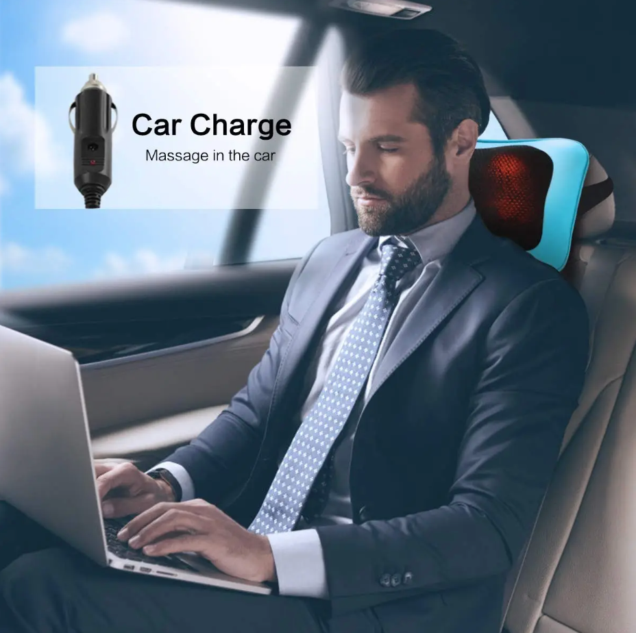 Подушка массажная Mo Cuishle Шиаца для шеи/спины с нагреванием - фото 5