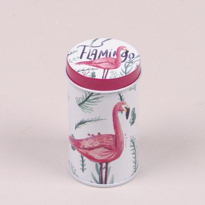 Коробочка металлическая Flora Фламинго для хранения мелочей (25248)