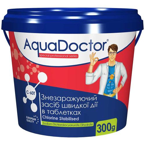 Шок-хлор быстрорастворимый Aquadoctor С60Т для дезинфекции воды в таблетках 20 г - фото 1