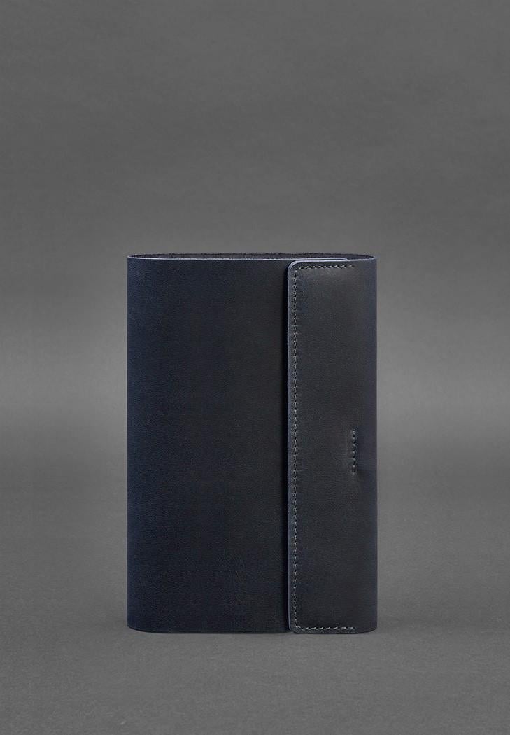 Блокнот кожаный софт-бук 7.0 Crazy Horse Темно-синий (A-026785)