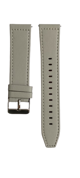 Ремешок для часов экокожа 180х22 мм Light grey (3789) Ремешок для часов экокожа 180х22 мм Light grey (3789)