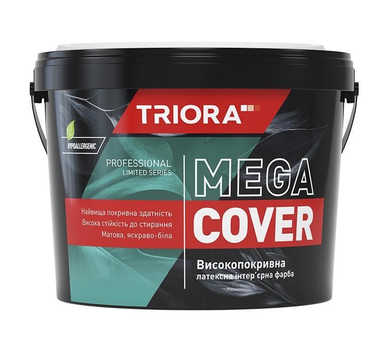 Краска интерьерная высокопокровная латексная Triora Mega Cover 3,5 кг (3150871451) Краска интерьерная высокопокровная латексная Triora Mega Cover 3,5 кг (3150871451)