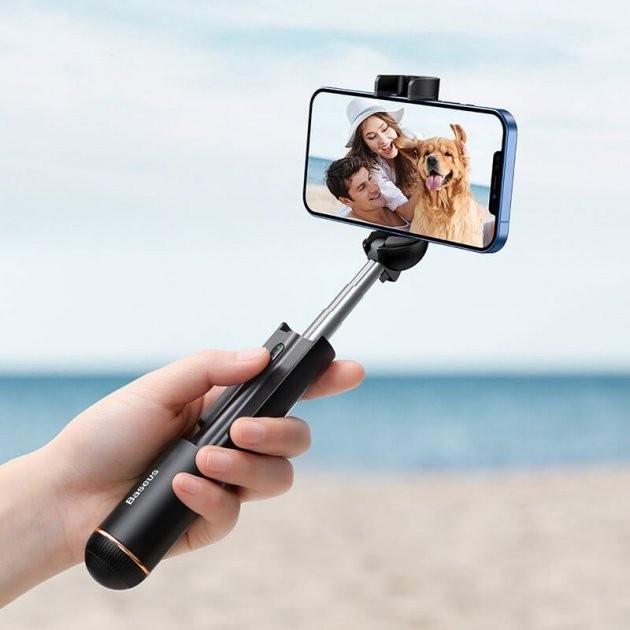 Монопод Baseus Ultra Mini Bluetooth Folding Selfie Stick SUDYZP-G01 Black - фото 3