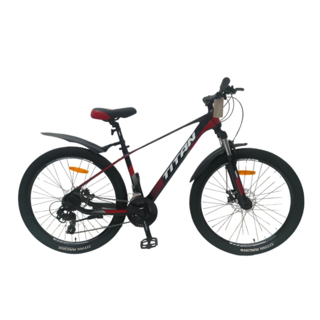 Велосипед Titan Shadow 2024 26" 15,5" Чорний/Червоний (439)