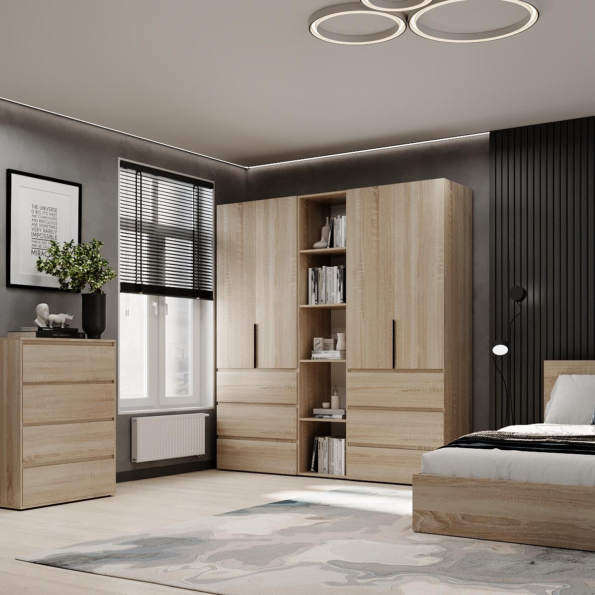 Шафа розпашна комбінована ART IN HEAD №6 Light 2000x500x2200 мм Дуб Сонома світлий (GALTK0613000000) - фото 3 Шафа розпашна комбінована ART IN HEAD №6 Light 2000x500x2200 мм Дуб Сонома світлий (GALTK0613000000) - фото 3