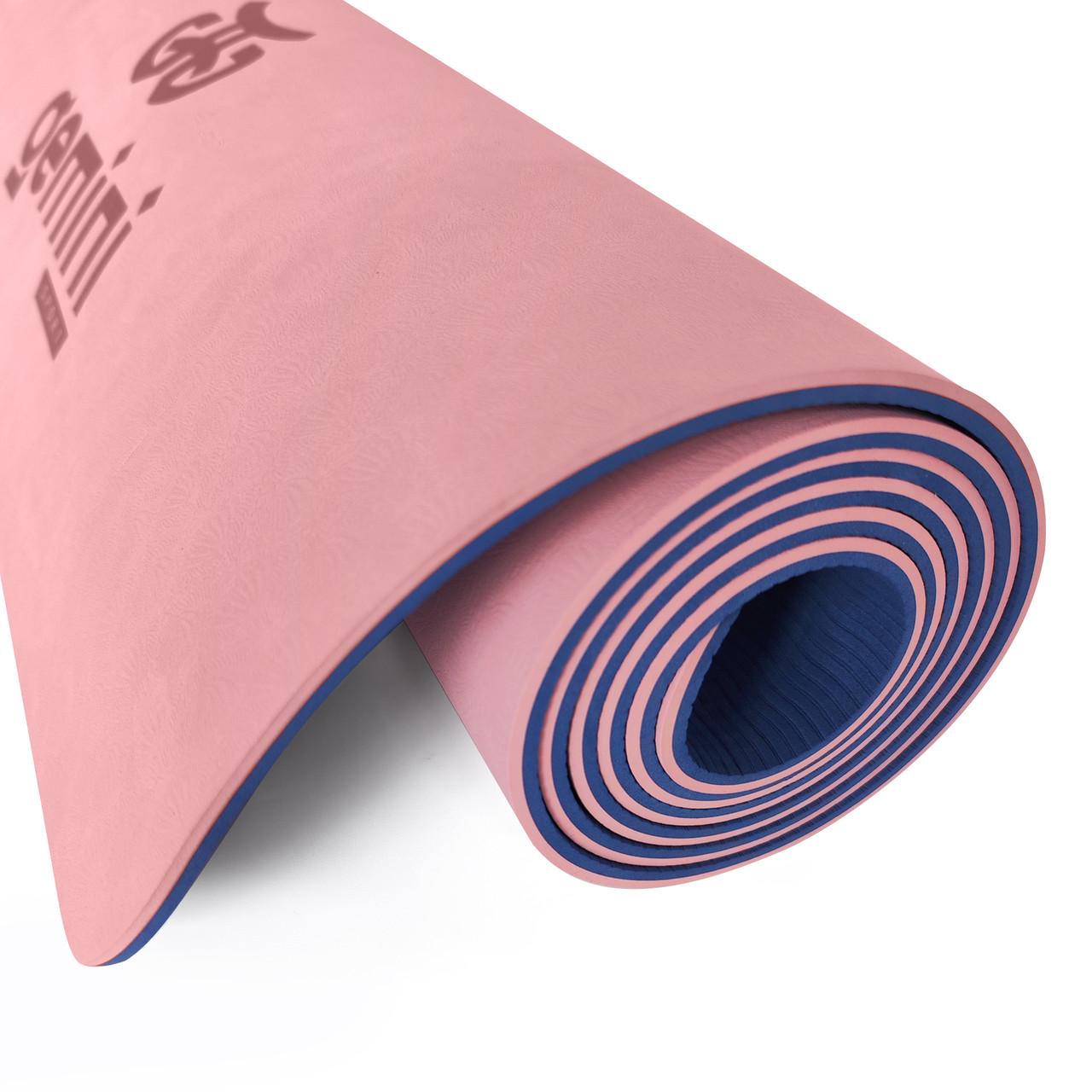 Коврик для фитнеса и йоги Gemini Pro GE-6LBLO TPE/TC 6 мм (14729321) - фото 2 Коврик для фитнеса и йоги Gemini Pro GE-6LBLO TPE/TC 6 мм (14729321) - фото 2