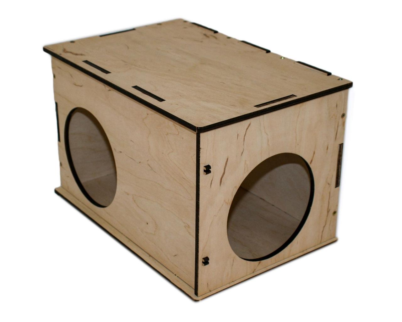 Домик для шиншиллы №7 дерево 20x30