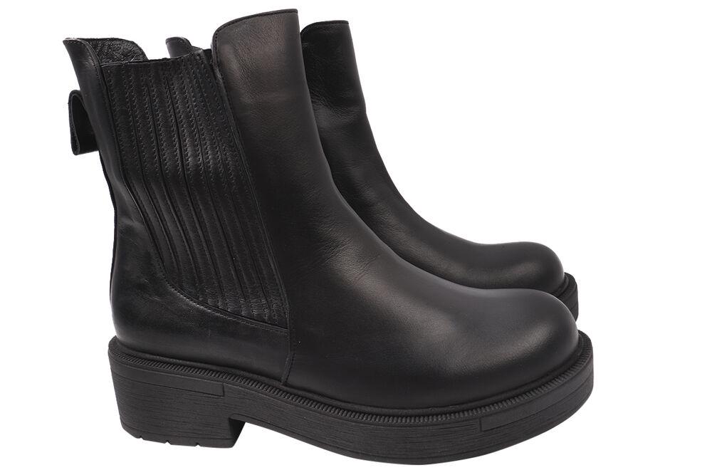 Ботинки женские Mario Muzi из кожи на платформе р. 38 Черный (496-20DHC)