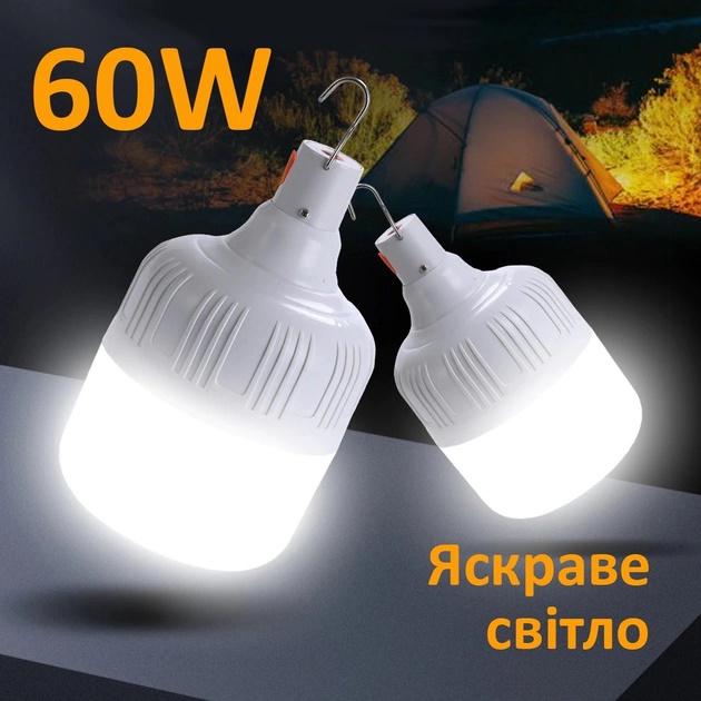 Лампа підвісна для кемпінгу 60W/5В/1А (CT600) - фото 3