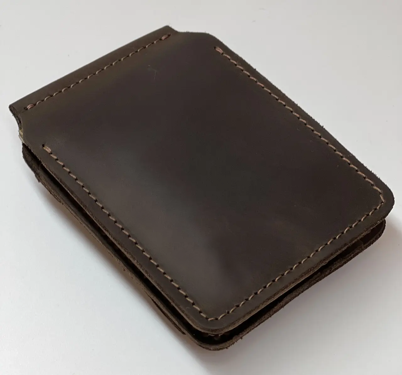 Гаманець із затискачем Double шкіряний 12х8х5х1 см - фото 7 Гаманець із затискачем Double шкіряний 12х8х5х1 см - фото 7