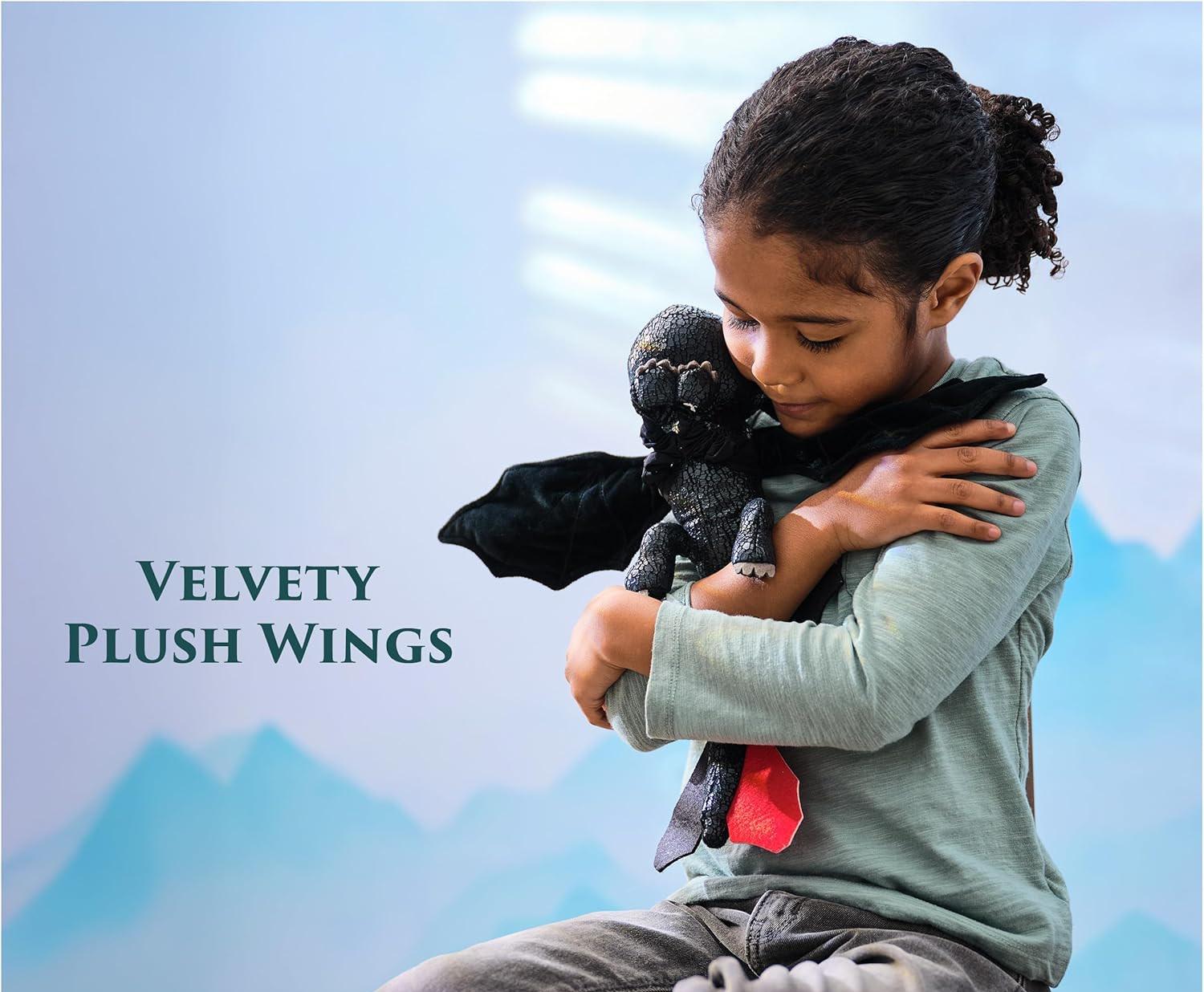 Фигурка игрушечная Dreamworks Dragons How to Train Your Dragon Hug and Glide Toothless Plush Toy (636365458) - фото 2