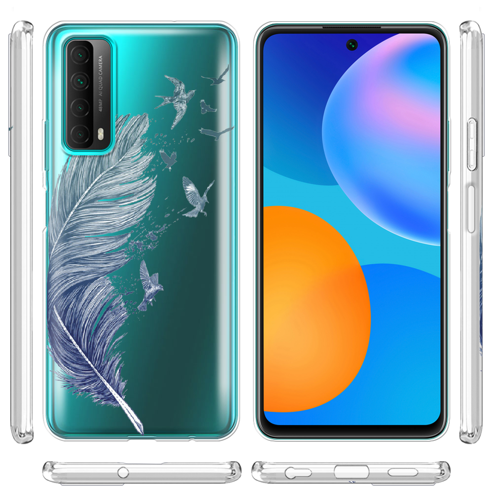 Чохол Boxface Huawei P Smart 2021 Feather Прозорий силікон (41133-cc38-41133) - фото 3