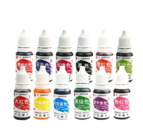 Набор пищевых красителей 12шт. 10 г Разноцветный (1372799811)