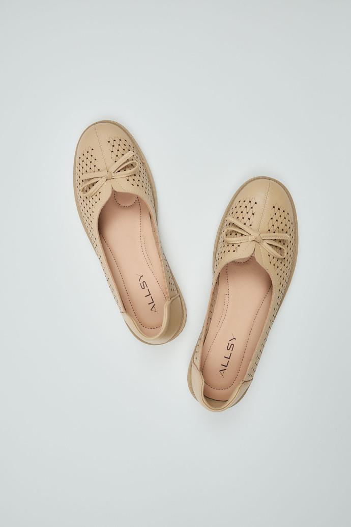 Балетки ALLSY шкіряні р. 38 Бежевий (196095) - фото 5 Балетки ALLSY шкіряні р. 38 Бежевий (196095) - фото 5