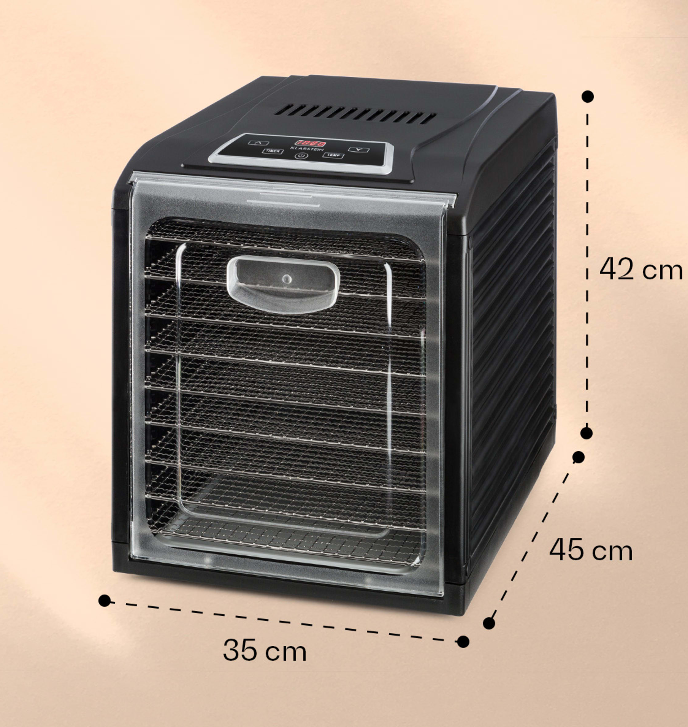 Сушка-дегідратор KLARSTEIN Fruit Jerky Plus 9 для фруктів/овочів/м'яса/зелені (10031936) - фото 5