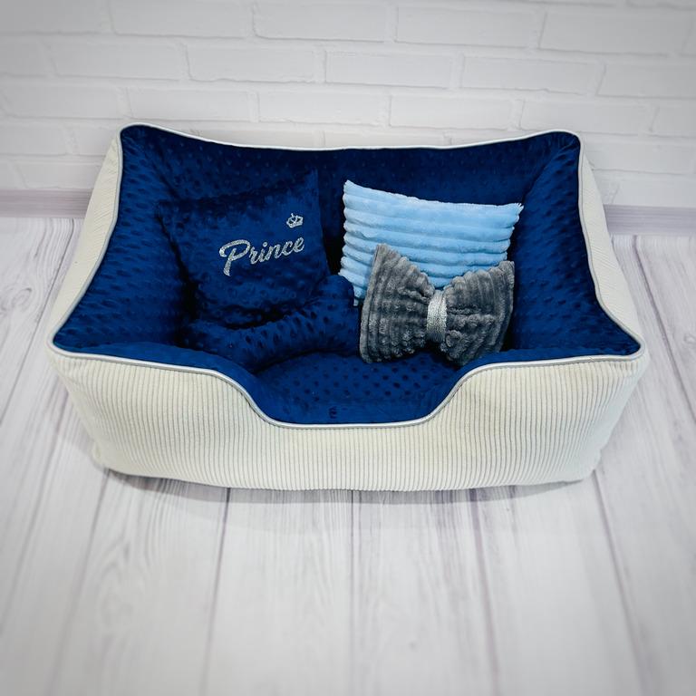 Лежанка для собак Брідж Prince Amore mio Cane до 8 кг 70x50x23 см (DB-0088) - фото 5