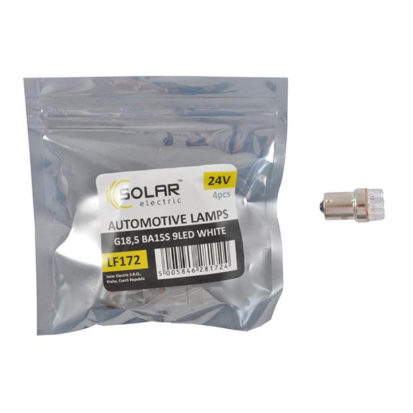 Автолампа LED Solar 24V G18.5 BA15s 9leds white 4 шт. (LF172_P)