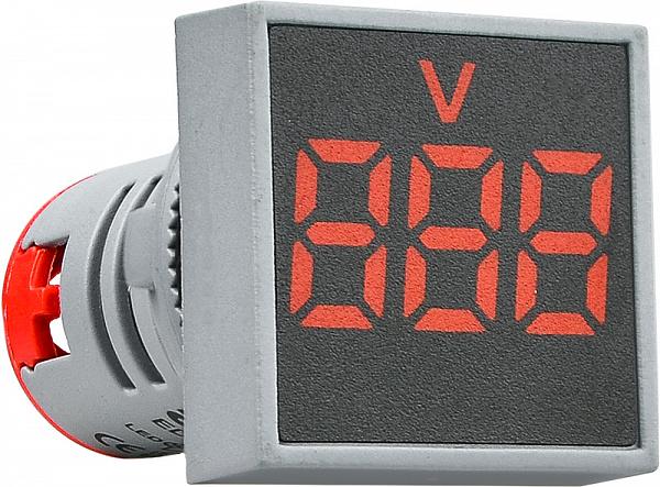 Вольтметр цифровой АСКО-Укрем ED16-22FVD 30-500V AC квадратный Красный (A0190010035)