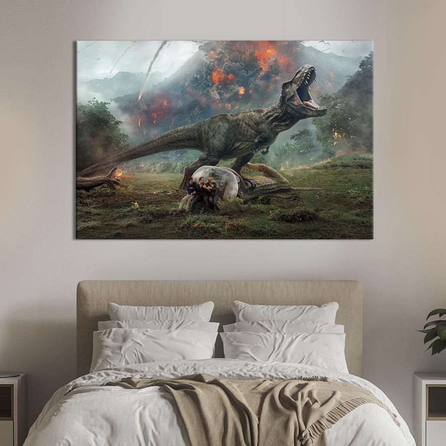 Картина на холсте Мир юрского периода 51x34 см (1493-1)